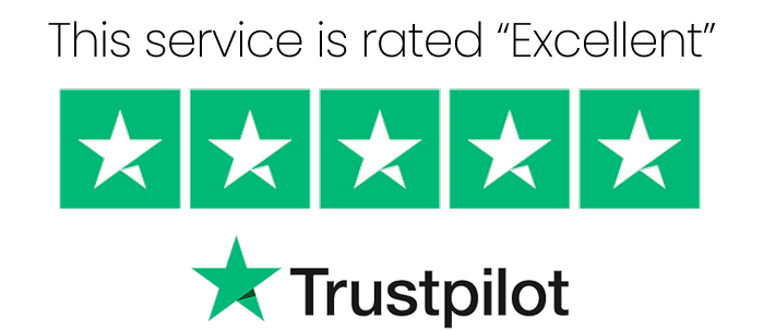 This service is rated Excellent on Trustpilot